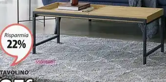 JYSK Tavolino trappedal 50x100 rovere/nero offerta