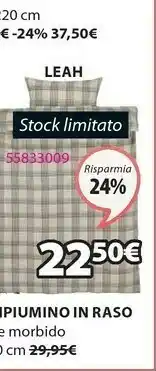 JYSK Ccp leah raso sgl beige/nero offerta