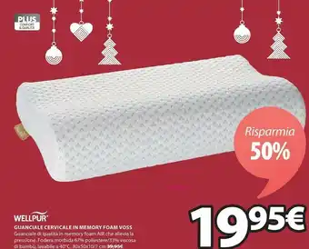 JYSK Gua wellpur voss bianco 30x50x10/7cm offerta