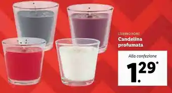 Lidl Livarno home candelina profumata offerta