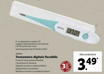 Lidl Termometro digitale flessibile offerta