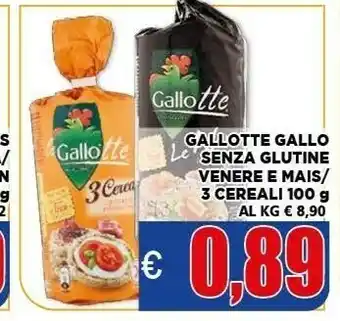 Vivo Supermercati Riso gallo - le gallotte riso venere e mais 100 g(ml) offerta