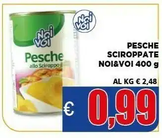 Vivo Supermercati Noi&voi pesche sciroppate offerta