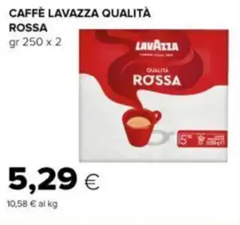 Oasi CAFFÈ LAVAZZA QUALITÀ ROSSA gr 250 x 2 offerta