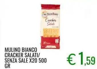 Sugros MULINO BIANCO CRACKER SALATI/ SENZA SALE X20 500 GR offerta