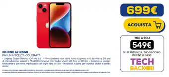Euronics IPHONE 14 128GB offerta