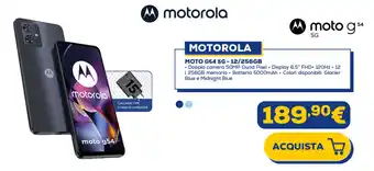 Euronics MOTOROLA MOTO G54 5G - 12/256GB offerta