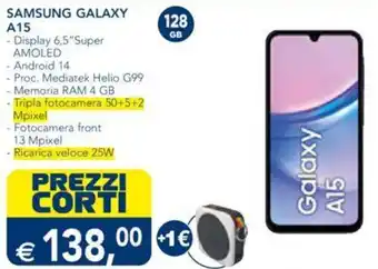 Esselunga SAMSUNG GALAXY A15 offerta