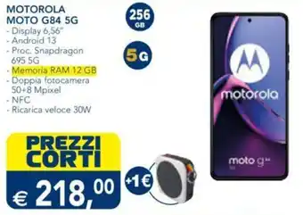 Esselunga MOTOROLA MOTO G84 5G offerta