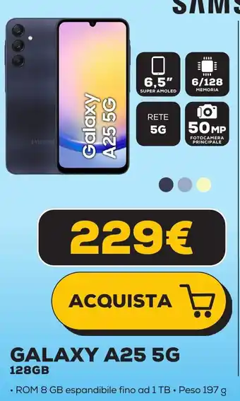 Euronics SAMSUNG GALAXY A25 5G 128GB offerta