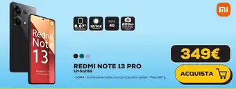 Euronics REDMI NOTE 13 PRO offerta
