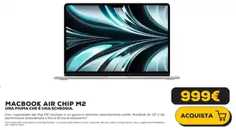 Euronics MACBOOK AIR CHIP M2 offerta