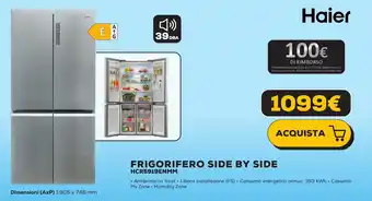 Haier FRIGORIFERO SIDE BY SIDE HCR5919ENMM