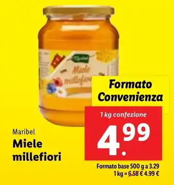 Lidl Maribel Miele millefiori 1 kg confezione offerta