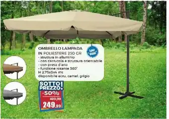 OMBRELLO LAMPADA IN POLIESTERE 250 GR