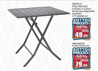 TAVOLO PIEGHEVOLE