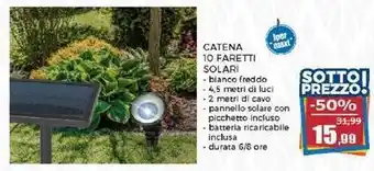 Happy Casa CATENA 10 FARETTI SOLARI offerta
