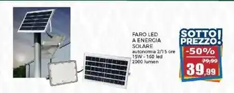 Happy Casa FARO LED A ENERGIA SOLARE offerta