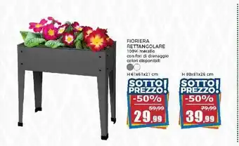 Happy Casa FIORIERA RETTANGOLARE offerta