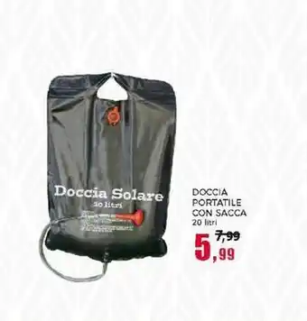 Happy Casa DOCCIA PORTATILE CON SACCA 20 litri offerta