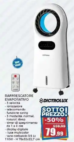 Happy Casa DICTROLUX RAFFRESCATORE EVAPORATIVO offerta
