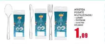 Happy Casa ARISTEA POSATE RIUTILIZZABILI offerta