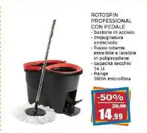 Happy Casa ROTOSPIN PROFESSIONAL CON PEDALE offerta