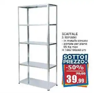 Happy Casa SCAFFALE 5 RIPIANI offerta