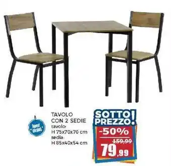 Happy Casa TAVOLO CON 2 SEDIE offerta