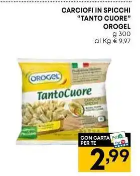 Pam CARCIOFI IN SPICCHI "TANTO CUORE" OROGEL offerta
