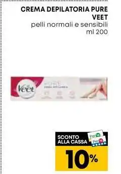 Pam CREMA DEPILATORIA PURE VEET pelli normali e sensibili offerta
