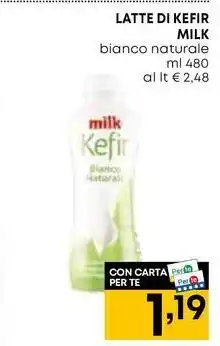 Pam LATTE DI KEFIR MILK bianco naturale offerta