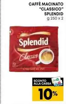 Pam CAFFÈ MACINATO "CLASSICO" SPLENDID g 250 x 2 offerta