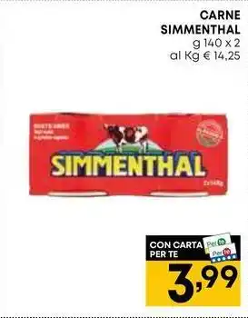 Pam CARNE SIMMENTHAL offerta
