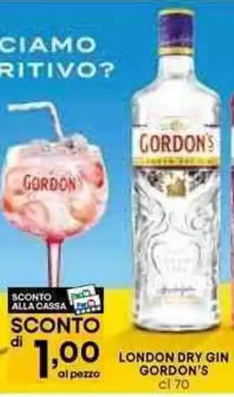 Pam LONDON DRY GIN GORDON'S cl 70 offerta