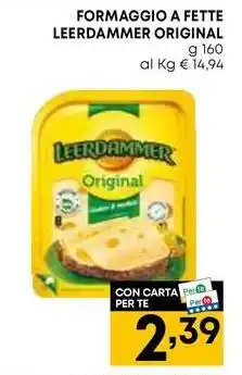 Pam FORMAGGIO A FETTE LEERDAMMER ORIGINAL offerta