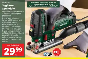 Lidl PARKSIDE Seghetto a pendolo offerta