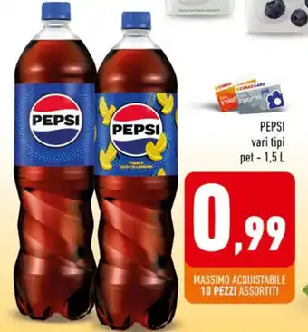 Conad PEPSI vari tipi pet-1,5 L offerta