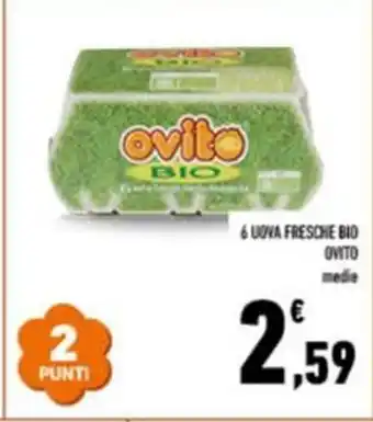 Conad 6 UOVA FRESCHE BID OVITO medie offerta