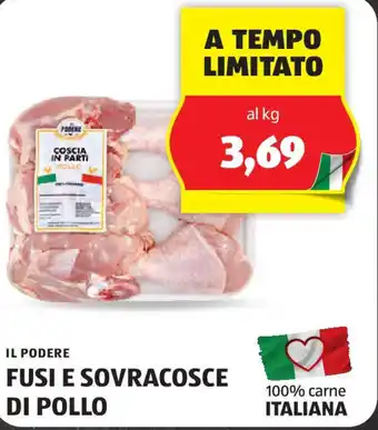 ALDI IL PODERE FUSI E SOVRACOSCE DI POLLO offerta