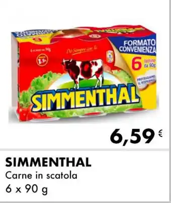 Iper Tosano SIMMENTHAL Carne in scatola 6 x 90 g offerta