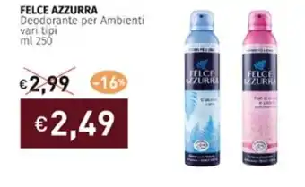Prezzemolo e Vitale FELCE AZZURRA Deodorante per Ambienti vari tipi ml 250 offerta