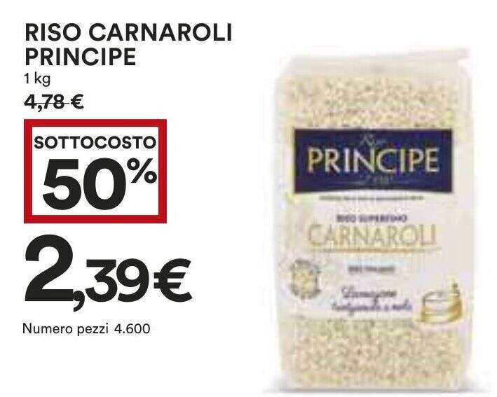 Offerta RISO CARNAROLI PRINCIPE 1 kg nel volantino di Coop