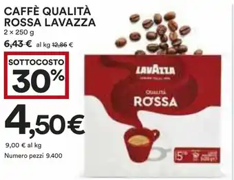 Coop CAFFÈ QUALITÀ ROSSA LAVAZZA 2 x 250 g offerta