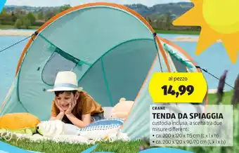 ALDI CRANE TENDA DA SPIAGGIA offerta