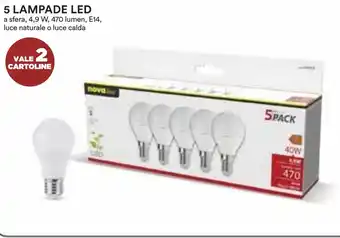 Coop 5 LAMPADE LED offerta