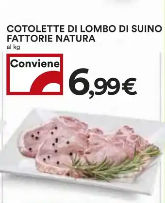 Coop COTOLETTE DI LOMBO DI SUINO FATTORIE NATURA offerta