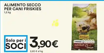 Coop ALIMENTO SECCO PER CANI FRISKIES 1,5 kg offerta