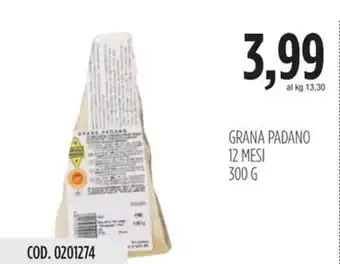 Carico Cash & Carry GRANA PADANO 12 MESI 300 G offerta