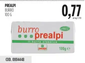 Carico Cash & Carry PREALPI BURRO 100 G offerta